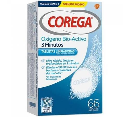 Corega tabs oxigeno activo 66 tabletas 