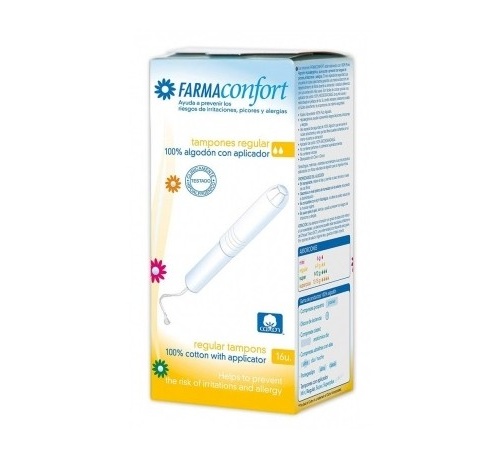 Farmaconfort tampones regular 16 u (100%algodon ecologico)