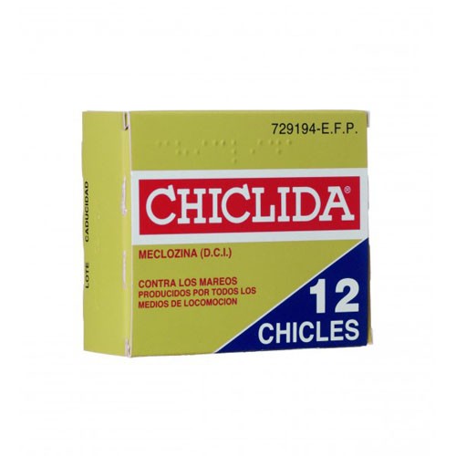 CHICLIDA 25 mg CHICLES MEDICAMENTOSOS , 12 chicles