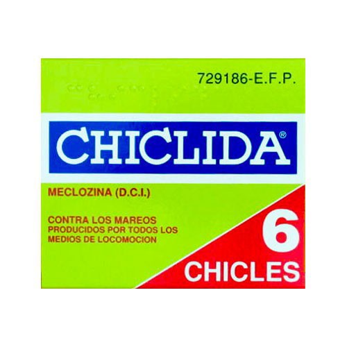 CHICLIDA 25 mg CHICLES MEDICAMENTOSOS , 6 chicles