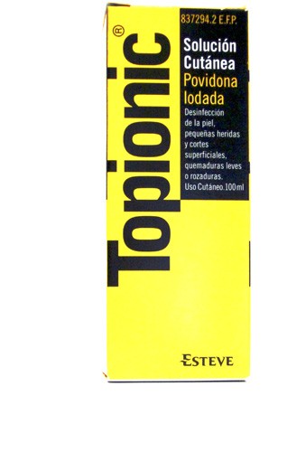 TOPIONIC 100 MG/ML SOLUCION CUTANEA, 1 frasco de 100 ml