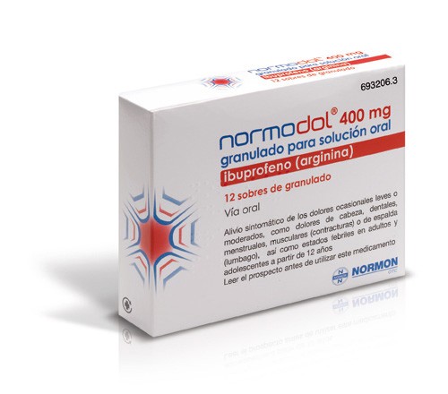 DIFENADOL RAPID 400 mg GRANULADO PARA SOLUCION ORAL, 12 sobres