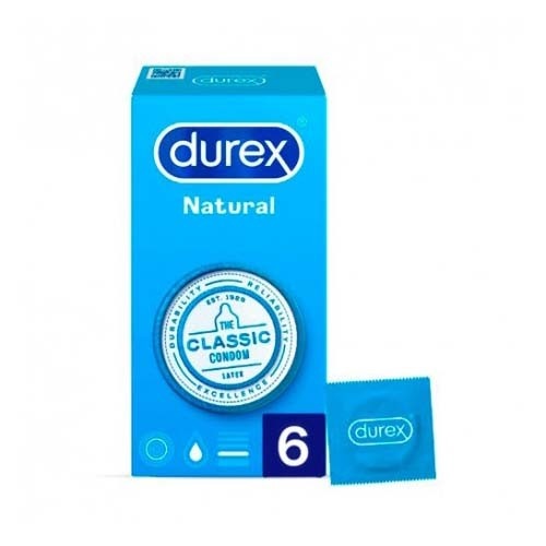 Durex natural plus preservativos 6 u